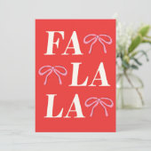 Cartes Pour Fêtes Annuelles Fa La La (Debout devant)