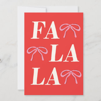 Cartes Pour Fêtes Annuelles Fa La La