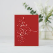 Cartes Pour Fêtes Annuelles Fa la la - Calligraphie de Noël - Deck the Halls (Debout devant)