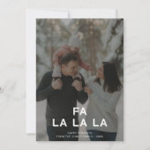 Cartes Pour Fêtes Annuelles Fa La La Classic Family Christmas Card (Devant)