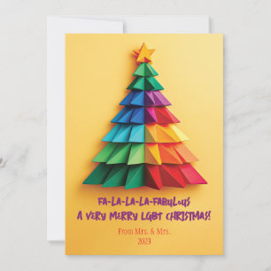 Cartes Pour Fêtes Annuelles Fa-la-la-Fabulous : Un très joyeux Noël LGBT !