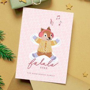 Cartes Pour Fêtes Annuelles Fa La La Fun Cute Woodland Squirrel Snow Angel