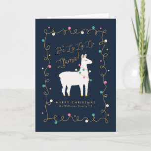 Cartes Pour Fêtes Annuelles Fa La La Llama Noël
