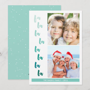 Cartes Pour Fêtes Annuelles Fa la la Ombre Noël