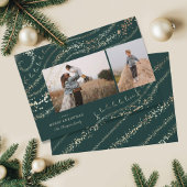 Cartes Pour Fêtes Annuelles Fa La Magical Gold Christmas Carol Two Photo