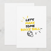 Cartes Pour Fêtes Annuelles Fabricants de jeux de boules de bocce (Devant / Derrière)