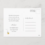 Cartes Pour Fêtes Annuelles Fabulous New Year Élégant Script Gold Snowflakes (Dos)