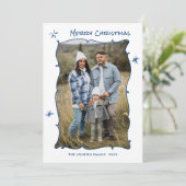 Cartes Pour Fêtes Annuelles Fâcheuse main dessinée Scribble Rétro Noël 2 Photo (Debout devant)