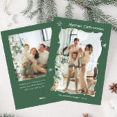 Cartes Pour Fêtes Annuelles Fâcheuse main dessinée Scribble Rétro Noël 2 Photo