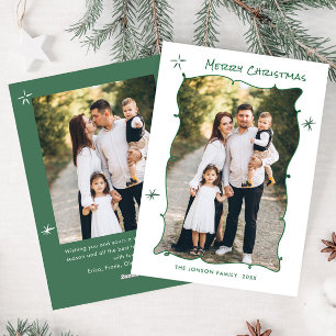 Cartes Pour Fêtes Annuelles Fâcheuse main dessinée Scribble Rétro Noël 2 Photo