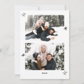 Cartes Pour Fêtes Annuelles Fâcheuse main dessinée Scribble Rétro Noël 3 Photo (Dos)