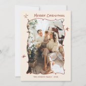 Cartes Pour Fêtes Annuelles Fâcheuse main dessinée Scribble Rétro Noël 5 Photo (Devant)