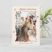 Cartes Pour Fêtes Annuelles Fâcheuse main dessinée Scribble Rétro Noël 5 Photo (Debout devant)