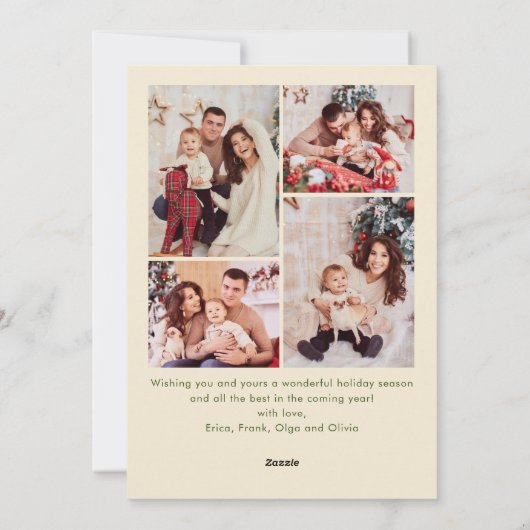 Cartes Pour Fêtes Annuelles Fâcheuse main dessinée Scribble Rétro Noël 5 Photo (Dos)