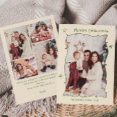 Cartes Pour Fêtes Annuelles Fâcheuse main dessinée Scribble Rétro Noël 5 Photo