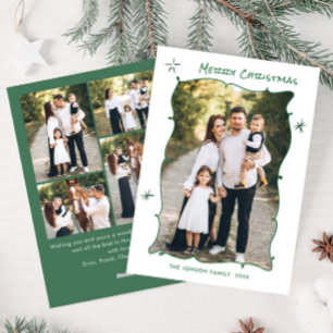 Cartes Pour Fêtes Annuelles Fâcheuse main dessinée Scribble Rétro Noël 5 Photo
