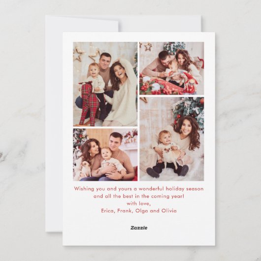 Cartes Pour Fêtes Annuelles Fâcheuse main dessinée Scribble Rétro Noël 5 Photo (Dos)