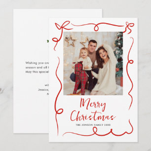 Cartes Pour Fêtes Annuelles Fâcheuse main dessinée Scribble Retro Photo de Noë