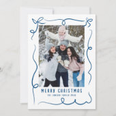 Cartes Pour Fêtes Annuelles Fâcheuse main dessinée Scribble Retro Photo de Noë (Devant)