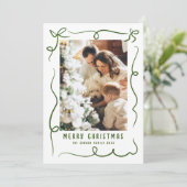 Cartes Pour Fêtes Annuelles Fâcheuse main dessinée Scribble Retro Photo de Noë (Debout devant)