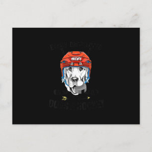 Cartes Pour Fêtes Annuelles Facilement Distrait Par Les Chiens Et Le Hockey