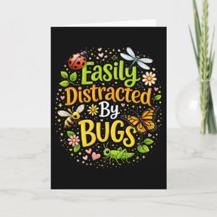 Cartes Pour Fêtes Annuelles Facilement distrait par les insectes
