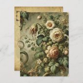Cartes Pour Fêtes Annuelles Fade to Grace - gothique baroque (Devant / Derrière)