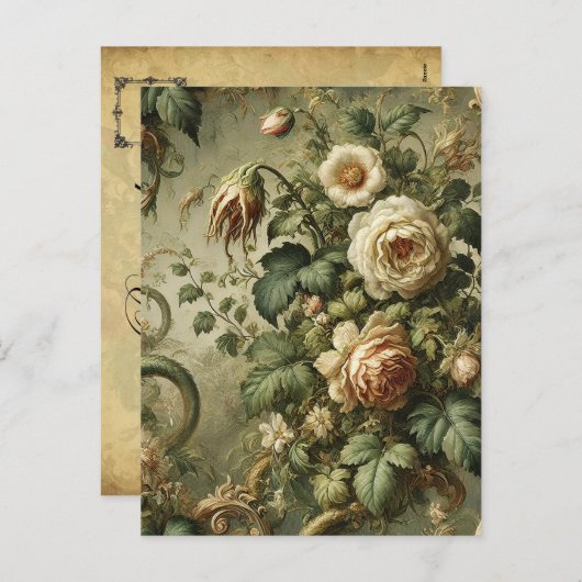 Cartes Pour Fêtes Annuelles Fade to Grace - gothique baroque (Devant / Derrière)