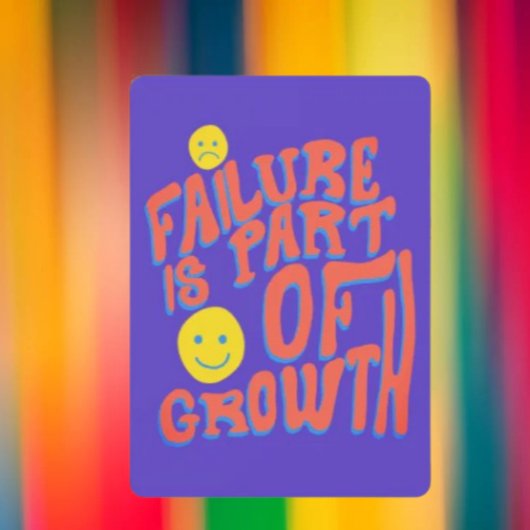 Cartes Pour Fêtes Annuelles Failure Is Part of Growth – Motivational Card