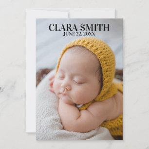 Cartes Pour Fêtes Annuelles Faire annonce de naissance de bébé