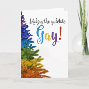 Cartes Pour Fêtes Annuelles Faire de Yuletide Gay !