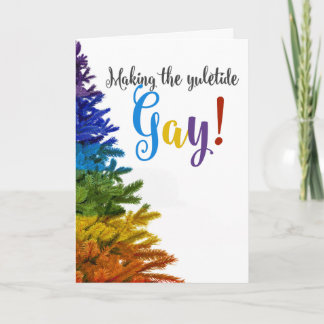 Cartes Pour Fêtes Annuelles Faire de Yuletide Gay !