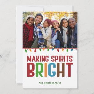 Cartes Pour Fêtes Annuelles Faire des esprits brillants Photo de Noël