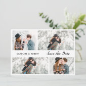 Cartes Pour Fêtes Annuelles faire part de mariage moderne et élégant avec plus (Debout devant)