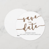 CARTES POUR FÊTES ANNUELLES FAIRE PART DE MARIAGE SAUVEGARDEZ LA DATE (Devant / Derrière)