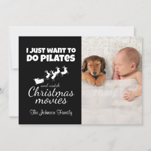 Cartes Pour Fêtes Annuelles Faire Pilates et films de Noël