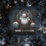 Cartes Pour Fêtes Annuelles Faire vaciller Yuletide | Squelette gothique Père<br><div class="desc">Ajoutez une touche délicieusement sombre à vos salutations de vacances avec cette carte de Noël gothique frappante. Doté d'un Père Noël squelettique enchevêtré dans une chaise gothique ornée d'un ciel étoilé, ce design combine à merveille la fête et l'élégance macabre. L'oeuvre détaillée présente Père Noël en costume rouge traditionnel et...</div>