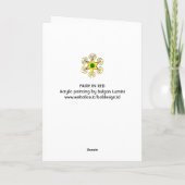 CARTES POUR FÊTES ANNUELLES FAIRY EN ROUGE (Dos)