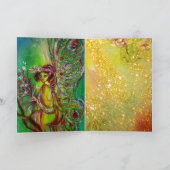 CARTES POUR FÊTES ANNUELLES FAIRY VERT (Intérieur)