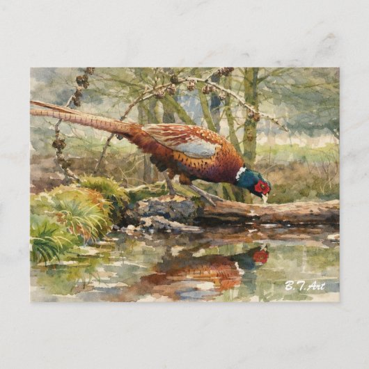 Cartes Pour Fêtes Annuelles Faisan (Devant)