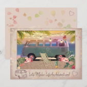 Cartes Pour Fêtes Annuelles Faisons de la vie une aventure (Devant / Derrière)