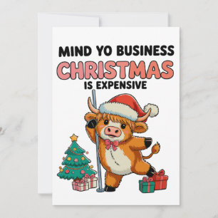 Cartes Pour Fêtes Annuelles Faites Attention à Vos Affaires Noël Est Cher Vach