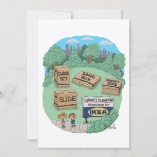 Cartes Pour Fêtes Annuelles Faites-le vous-même terrain de jeu (IKEA)