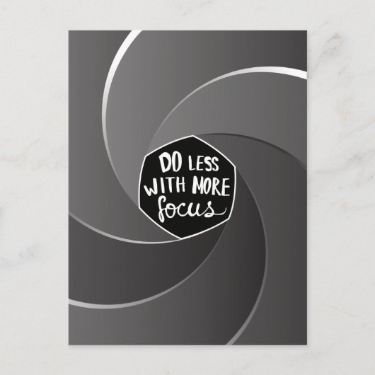 Cartes Pour Fêtes Annuelles Faites moins avec plus de concentration (Devant)