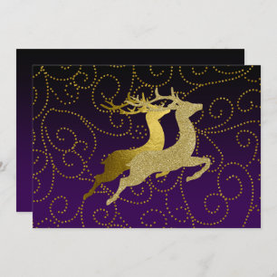 Cartes Pour Fêtes Annuelles Faites Purple N'Importe Quelle Couleur Ombre Gold 