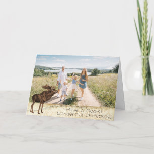 Cartes Pour Fêtes Annuelles Faites un Noël merveilleux à Moo-st !