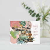 Cartes Pour Fêtes Annuelles Faites Un Voyage En Sécurité (Debout devant)