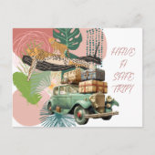 Cartes Pour Fêtes Annuelles Faites Un Voyage En Sécurité (Devant)