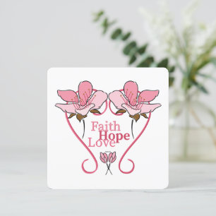 Cartes Pour Fêtes Annuelles FaItH, HoPe et LoVe