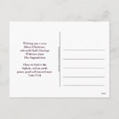 Cartes Pour Fêtes Annuelles FAITH HOPE LOVE Silver Glitter Christian Christmas (Dos)